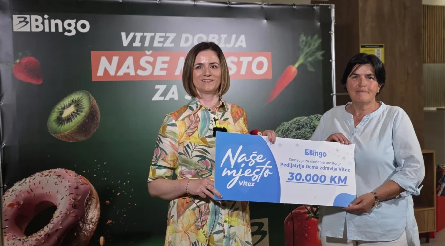 Bingo donirao 30.000 KM Domu zdravlja Vitez